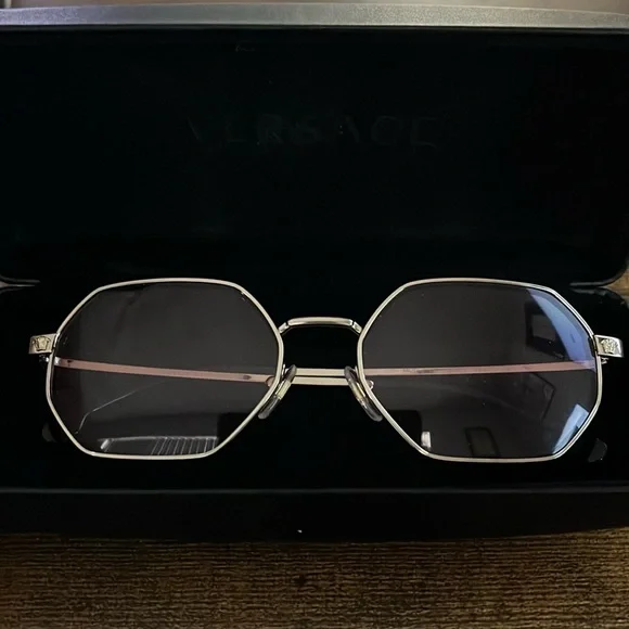 Versace | Accessories | Versace Gold Hexagon Sunglasses With  display picture 1